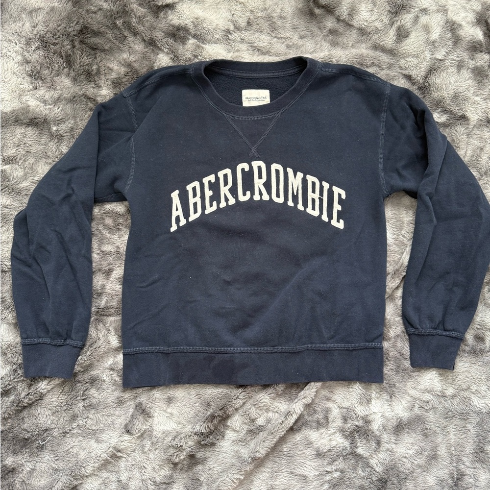 Abercrombie & Fitch Women’s Navy Crew Neck Sweatshirt